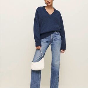 Reformation Blue Cashmere Sweater